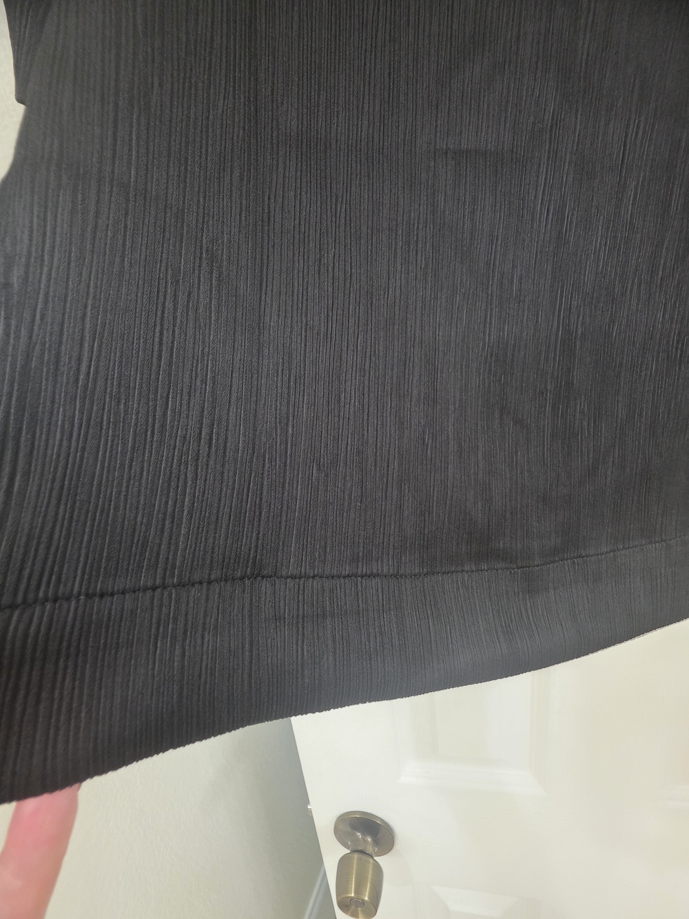 Calvin Klein Black Ribbed Short Sleeve Crewneck Top - Picture 6 of 6